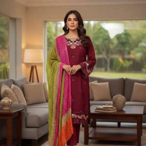 Pakistani chiffon 3pis